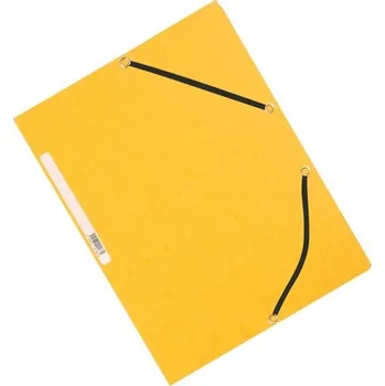 Q-connect Desky s chlopněmi a gumičkou Q-Connect, žluté