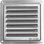 Krytka na větrací mřížku Haco NVM 100x100 K - nerezová Rozměr: 100 x 100mm