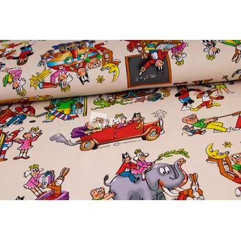 Teplákovina - Čtyřlístek - béžová