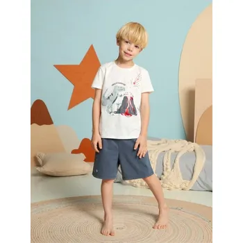 Chlapecké spodní prádlo Sinsay - Dvoudílná pyžamová souprava - krémová - 933EV-01X - 933EV-01X-98