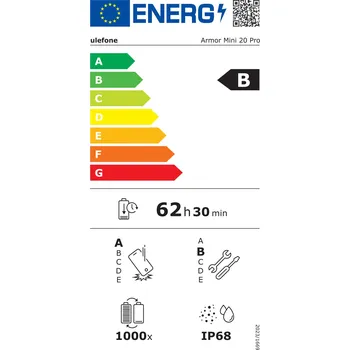 Mobilní telefon Smartphone Ulefone Armor Mini 20 Pro 5G D-6300 8GB 256GB, Black, [No Charger], EU