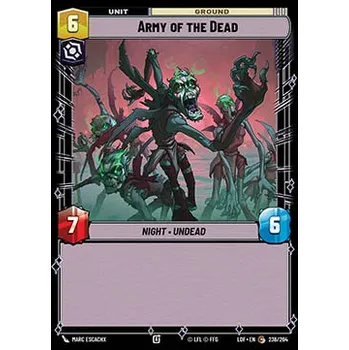 Karetní hra Army of the Dead 236/264 - Legends of the Force Typ karty: Foil