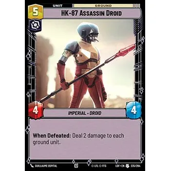 Sběratelská karetní hra HK-87 Assassin Droid 235/264 - Legends of the Force Typ karty: Foil