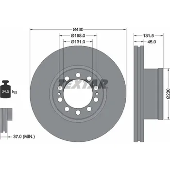 Brzdový kotouč Brzdový kotouč MTX MTX-T-416
