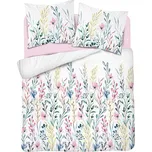 Povlečení z bavlněného saténu květiny - vícebarevné