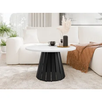 Konferenční stolek Konferenční stolek Kroulon, Barva: černá / bílý mramor MIRJAN 5903211422249