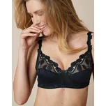 Confidence Lingerie Podprsenka Rima zn. Confidence Lingerie® z mikrovlákna a vyšívaného tylu, bez kostic černá 100D