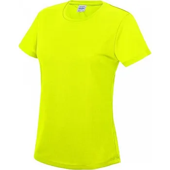 Dámské tričko Just Cool Dámské sportovní trička s UV ochranou UPF 40+ Barva: žlutá fluorescentní, Velikost: M JC005