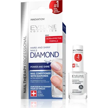 Výživa nehtů Eveline Cosmetics Nail Therapy Lacquer Diamond zpevňující kondicionér na nehty 12 ml