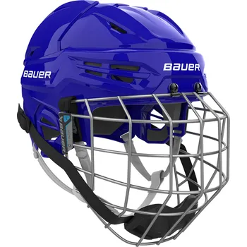 Hokejová helma Helma Bauer S24 RE-AKT 55 Combo modrá