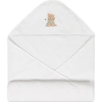 Babymatex Osuška s kapucí MAXI 100x100 cm - Bílá