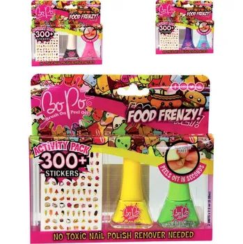 Lak na nehty EP Line BO-PO Food Frenzy lak na nehty slupovací 2ks + samolepky různé druhy | 16