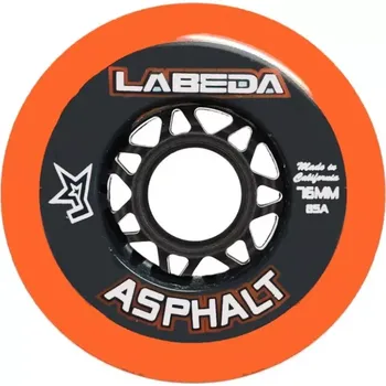 Kolečko k in-line bruslím Kolečka Labeda Asphalt Orange 76 mm/85A (4 ks)