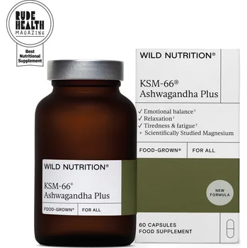 Přírodní produkt Wild Nutrition (Velká Británie) Wild Nutrition Ašvaganda plus (60 kapslí)