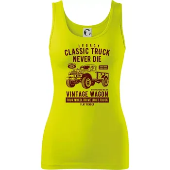 Dámské tričko Classic Truck - Dámské tílko - XL ( Limetková )