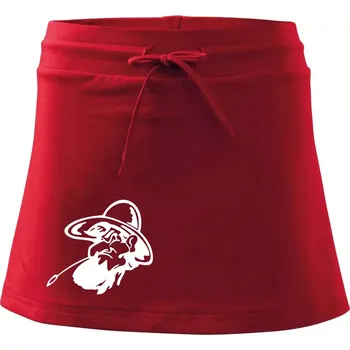 Dámská sukně Zapšklý farmář - Sportovní sukně - two in one - S ( Červená )
