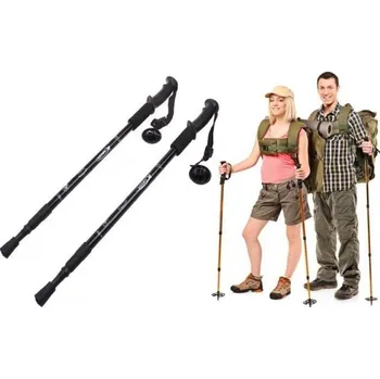 Trekingová hůl Trekingové hole s odpružením (2ks) černé