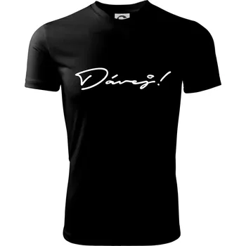 Řekni to - Dávej - Dětské triko sportovní (dresovina) - 146 cm/10 let ( Černá )