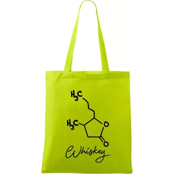 Barová chemie - whiskey - Taška bavlněná - 42 x 38 cm ( Limetková )