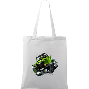 ATV bugina zelená - Taška bavlněná - 42 x 38 cm ( Bílá )