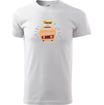 Jsem chytrý jako rádio barevné - Triko extra velké (5-8XL) - 6XL ( Bílá )