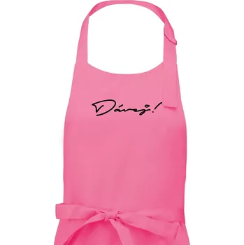 Kuchyňská zástěra Řekni to - Dávej - Pánská zástěra na vaření - Univerzální velikost ( Růžová )