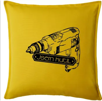 Polštář Jsem kutil - Polštář 50x50 - 50x50 - Pouze potah ( Žlutá )