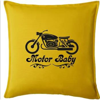 Polštář Motor baby - Polštář 50x50 - 50x50 - Pouze potah ( Žlutá )