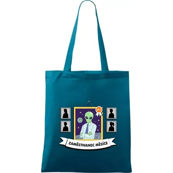 Zaměstnanec měsíce - Taška bavlněná - 42 x 38 cm ( Petrolejová )