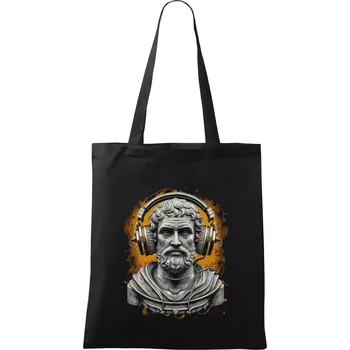 Aristoteles DJ - Taška bavlněná - 42 x 38 cm ( Černá )