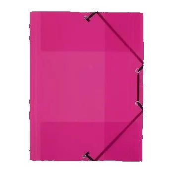 Archivační box Desky s gumičkou "PropyGlass", transparentní, červená, PP, 15 mm, A4, VIQUEL 113375-08