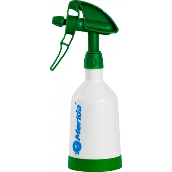 Láhev Plastová láhev Merida 360 s dvoustranným zeleným rozprašovačem a odměrnou ryskou