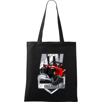 ATV garage - Taška bavlněná - 42 x 38 cm ( Černá )