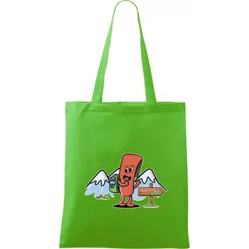 Nákupní taška Hřebenová túra - Taška bavlněná - 42 x 38 cm ( Apple Green )