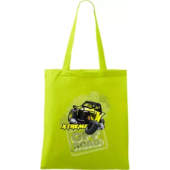ATV xtreme race - Taška bavlněná - 42 x 38 cm ( Limetková )
