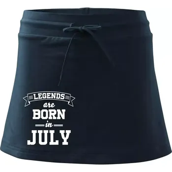 Dámské oblečení Legends are born in July - Sportovní sukně - two in one - XS ( Námořní modrá (velmi tmavá - téměř černá) )