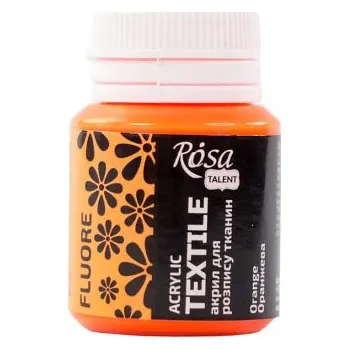 Výtvarná barva Barva na textil Rosa 20ml – 73 Fluorescent orange (Barva na textil Rosa 20ml – 73 Fluorescent orange)