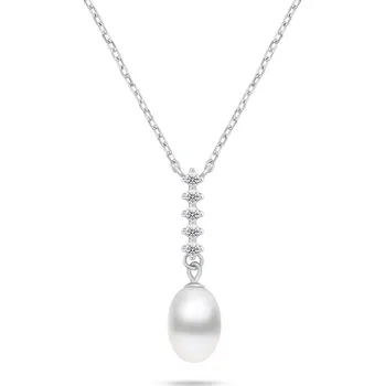 Náhrdelník Brilio Silver Překrásný stříbrný náhrdelník s pravou perlou NCL130W + 2 měsíce na vrácení zboží