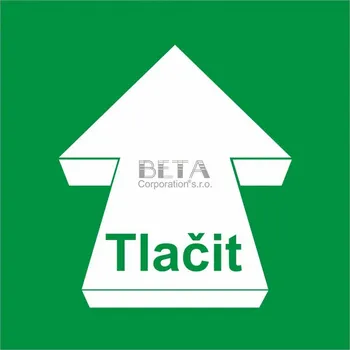 Samolepka Tlačit 100 x 100 mm Varianta: Samolepící fólie