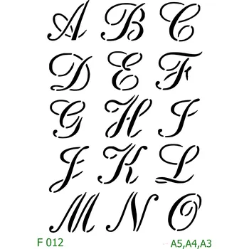 Šablona F 012 - A4 , Lepící fólie