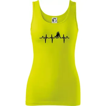 Dámské tričko EKG tango - Dámské tílko - XS ( Limetková )