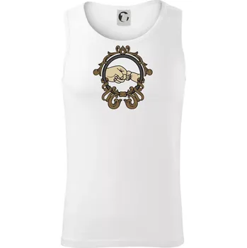 Táta a syn pěsti - Tílko pánské Core - S ( Bílá )