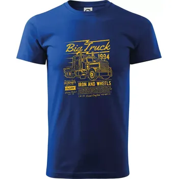 Pánské tričko Big Truck 2 - Triko extra velké (5-8XL) - 7XL ( Královská modrá )