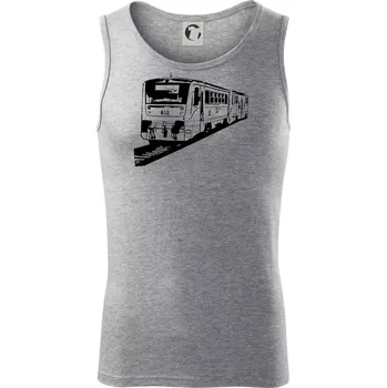 Vlak 812 - Tílko pánské Core - S ( Tmavě šedý melír )