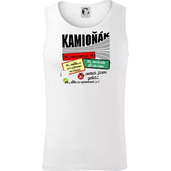 Výhody řidiče kamionu - Tílko pánské Core - S ( Bílá )