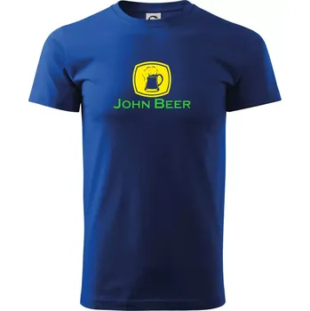 Pánské tričko John Beer - Pivo - Triko extra velké (5-8XL) - 6XL ( Královská modrá )