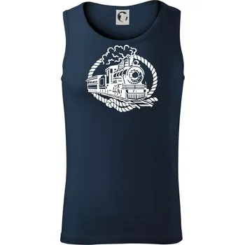 Lokomotiva lano - Tílko pánské Core - XL ( Námořní modrá (velmi tmavá - téměř černá) )