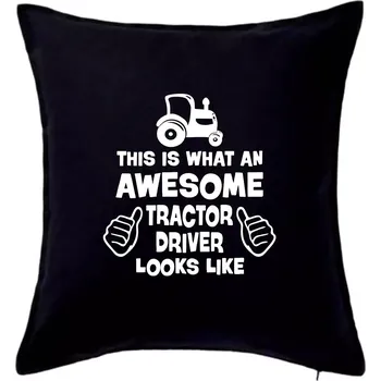 Polštář Užasný řidič je zde! - Polštář 50x50 - 50x50 - Pouze potah ( Černá )