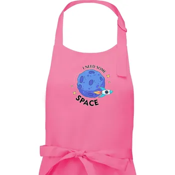 Kuchyňská zástěra I need some space - Pánská zástěra na vaření - Univerzální velikost ( Růžová )