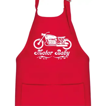 Kuchyňská zástěra Motor baby - Dětská zástěra na vaření - Univerzální velikost ( Červená )
